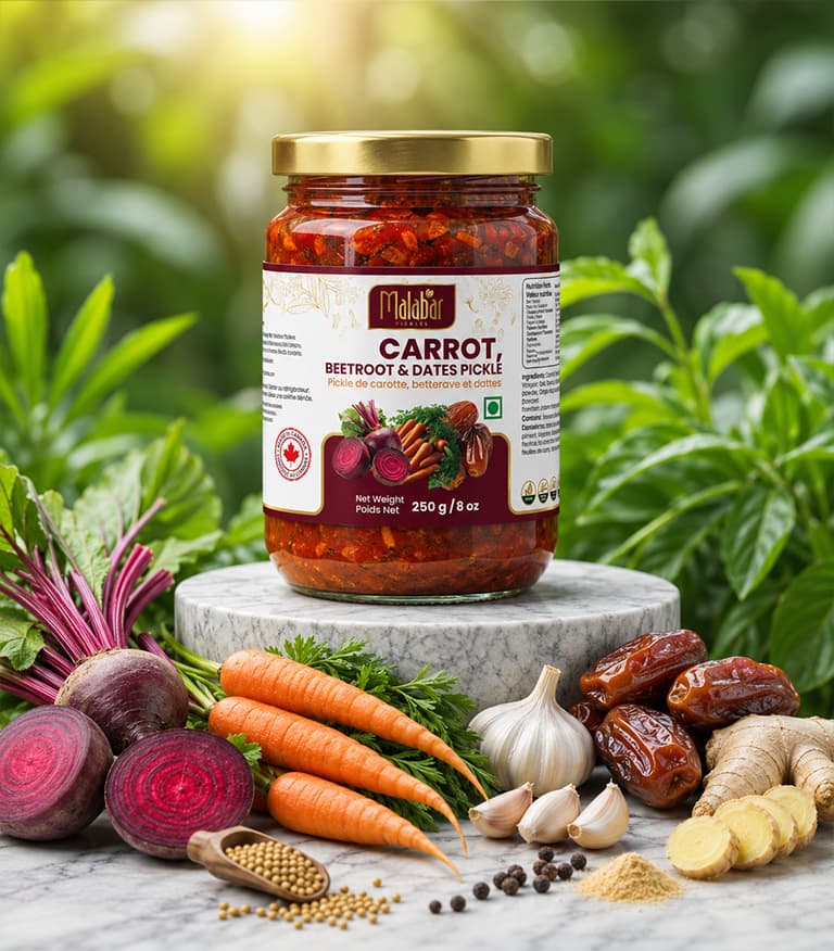 Carrot, Beetroot and Dates Pickle